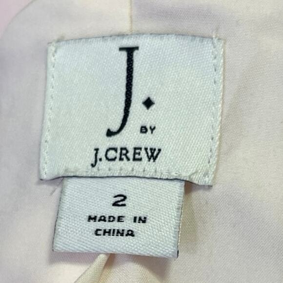 J by J.Crew Pink 100% Linen Single Button Peak Lapel Blazer Coat Jacket Size 2 - Picture 3 of 4